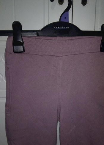 Kız Çocuk Mor Sweatshirt Bisiklet Yaka - Görsel 4