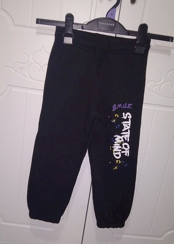 Erkek Çocuk Siyah Baskılı Eşofman Altı - Görsel 6