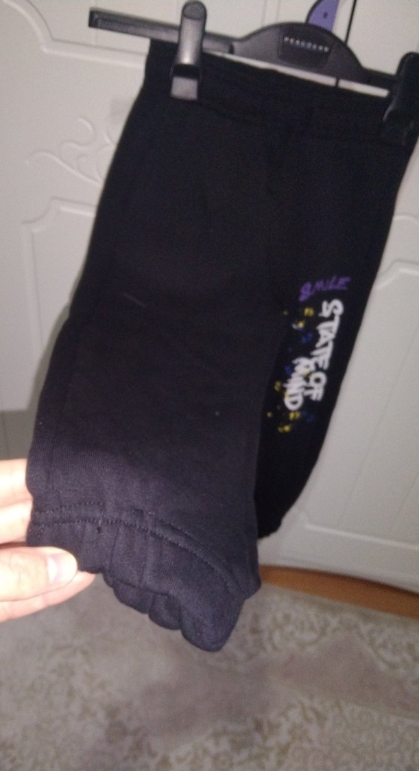 Erkek Çocuk Siyah Baskılı Eşofman Altı - Görsel 5