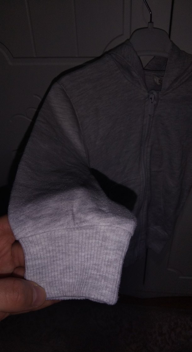 Erkek Çocuk Gri Kapüşonlu Fermuarlı Sweatshirt - Görsel 2