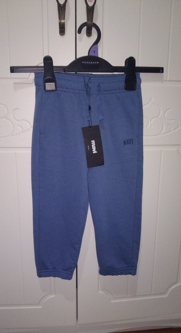 Mavi Erkek Çocuk Bol Kesim Denim Eşofman - Görsel 5