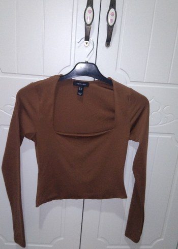 Kahverengi crop - Görsel 5