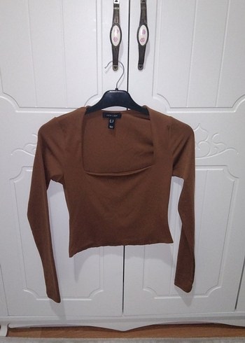 Kahverengi crop - Görsel 4