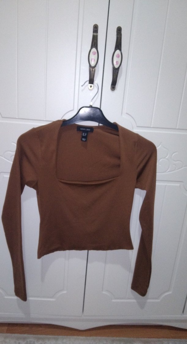 Kahverengi crop - Görsel 5