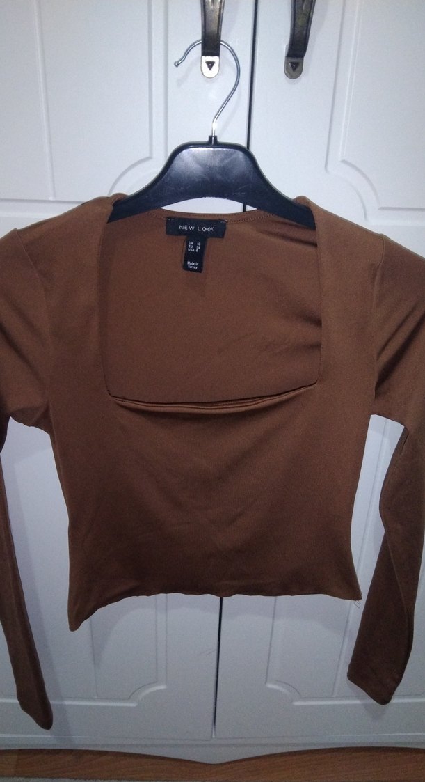 Kahverengi crop - Görsel 2