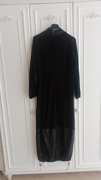 38 Beden siyah Renk Kayra uzun elbise