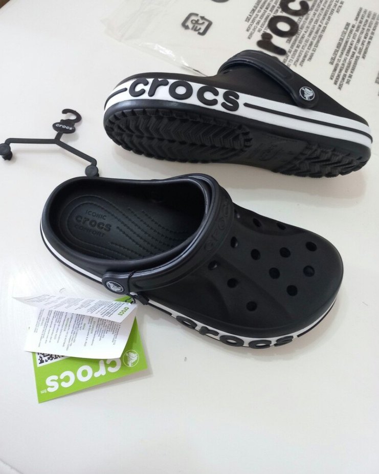 Crocs Erkek Siyah Cırt Cırtlı Terlik - Görsel 4