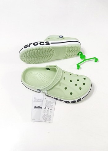 Crocs Yeşil Velcro Bantlı Terlik