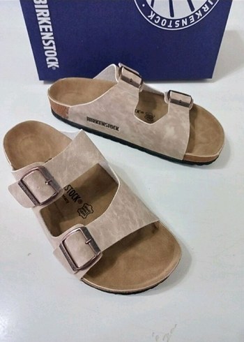 Kahverengi Süet Erkek Sandaletler - Birkenstock - Görsel 2
