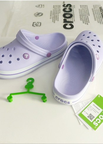 38 Beden mor Renk Crocs Lila Kadın Terlikler
