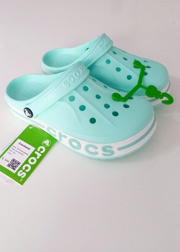 Crocs Renkli Turkuaz Kadın Crocs Dolgu Topuk Terlik