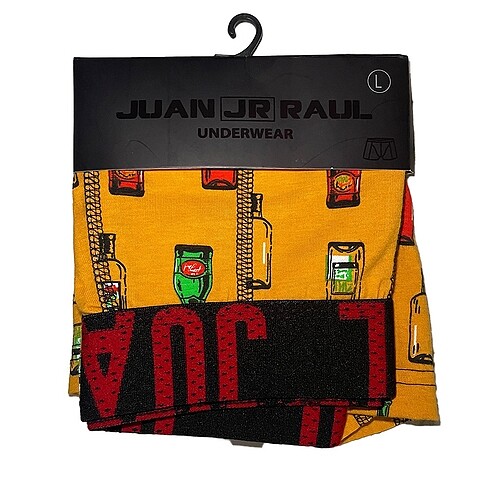 l Beden çeşitli Renk Juan Raul Bottle Desenli Boxer