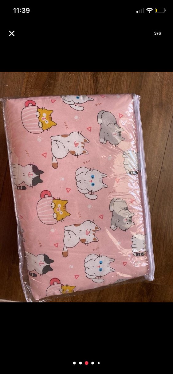 Pembe Baskılı Bebek Uyku Seti 6 Parça - Görsel 3