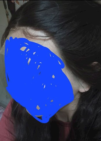 Kahverengi tül peruk - Görsel 9