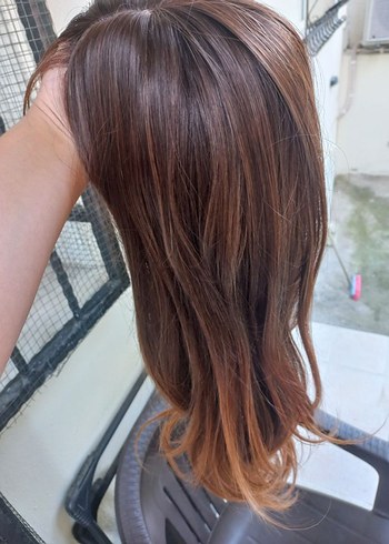 Koyu Kahverengi İpek Görünümlü Kadın Peruk - Görsel 8