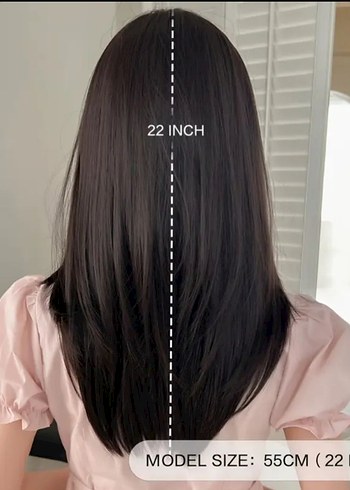 Koyu kahve kahkullu peruk - Görsel 4