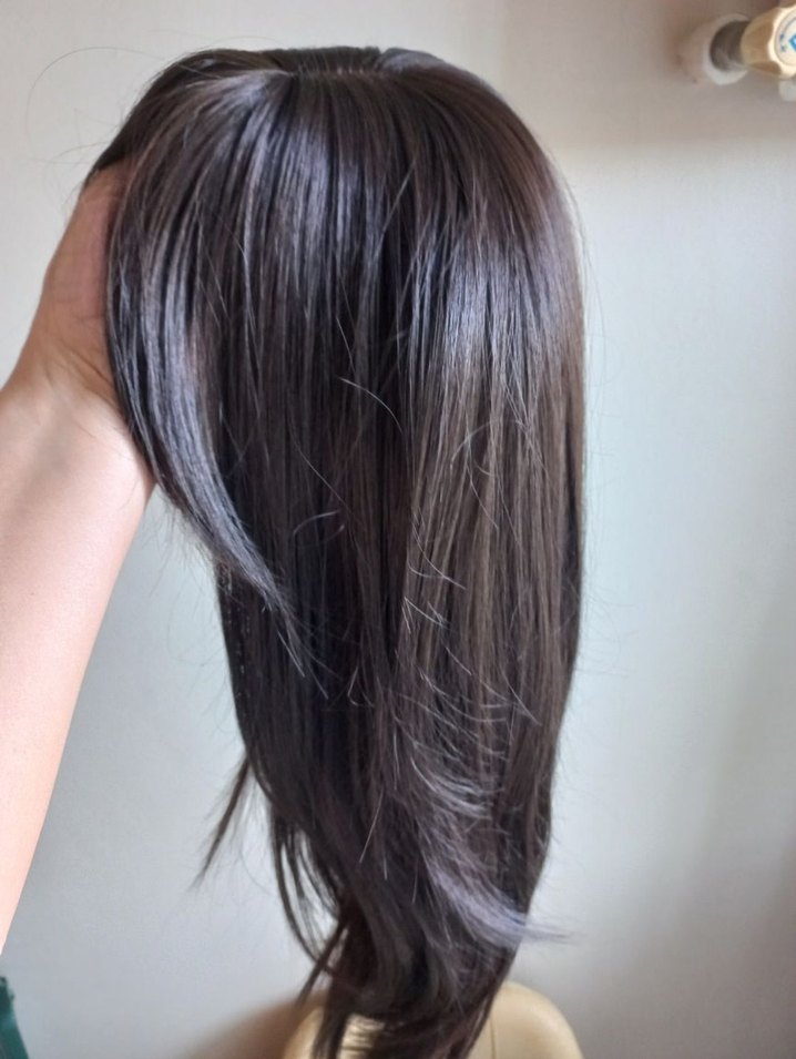 Koyu kahve kahkullu peruk - Görsel 5