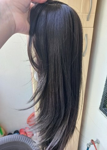 İpeksi Dokulu Uzun Kadın Peruk - Görsel 7