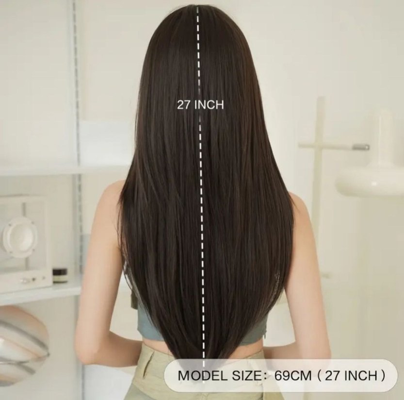 İpeksi Dokulu Uzun Kadın Peruk - Görsel 5