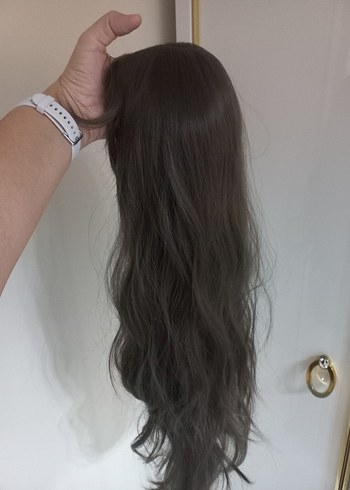 Soğuk kahverengi kahkullu peruk - Görsel 6