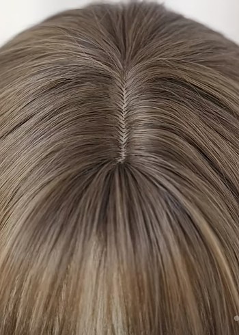Soğuk kahverengi kahkullu peruk - Görsel 3