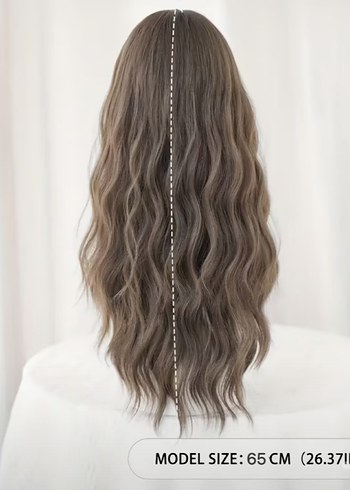 Soğuk kahverengi kahkullu peruk - Görsel 5