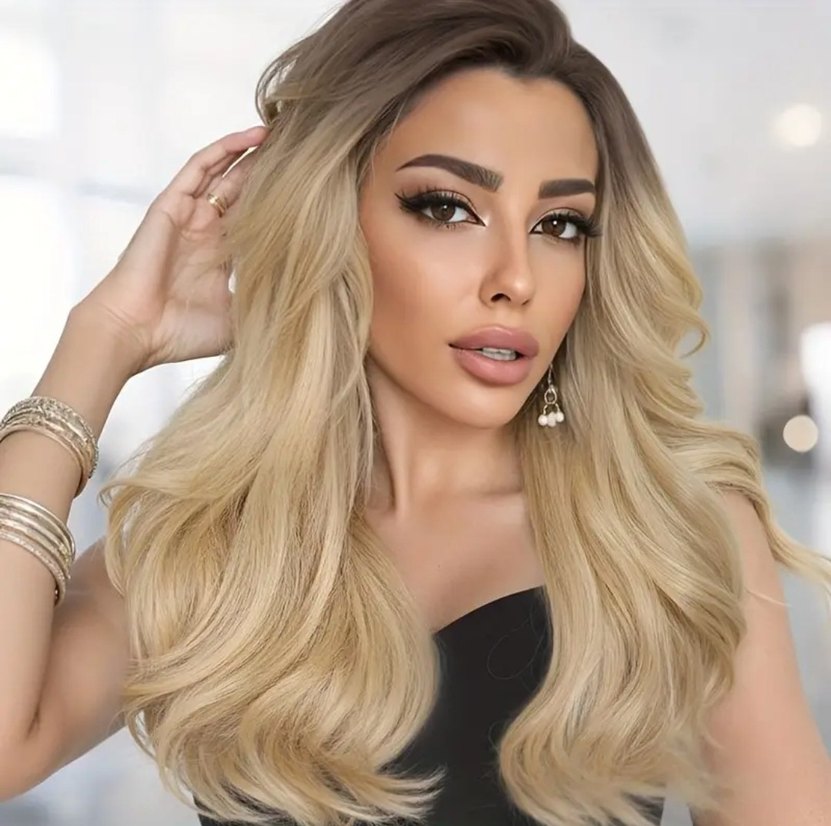 ombre tül peruk - Görsel 3