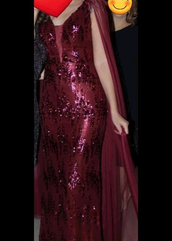 Bordo abiye (tacı hediyemdir) - Görsel 2