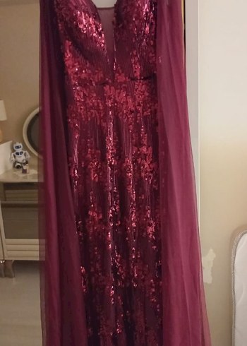 Bordo abiye (tacı hediyemdir) - Görsel 5