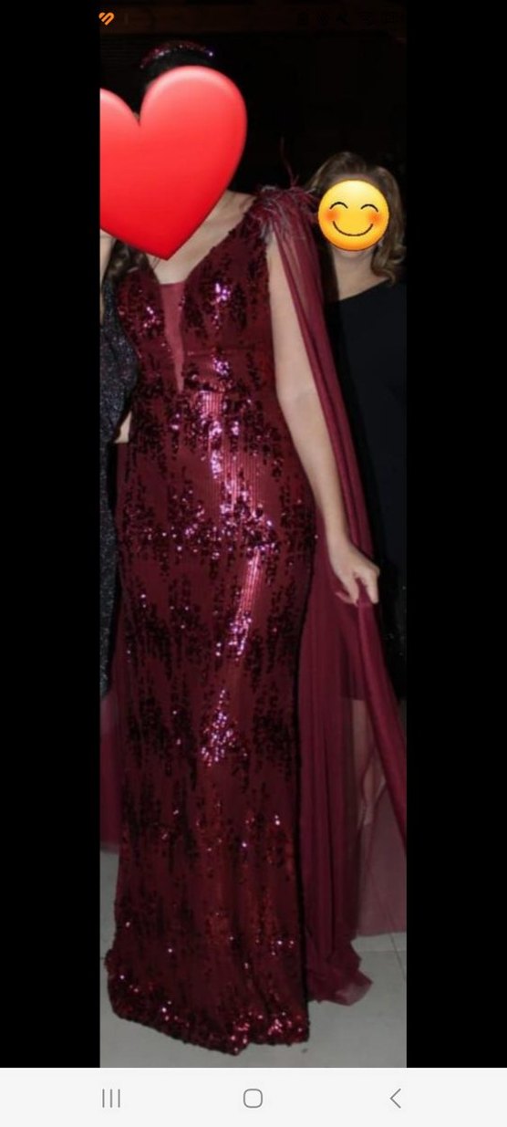 Bordo abiye (tacı hediyemdir) - Görsel 2