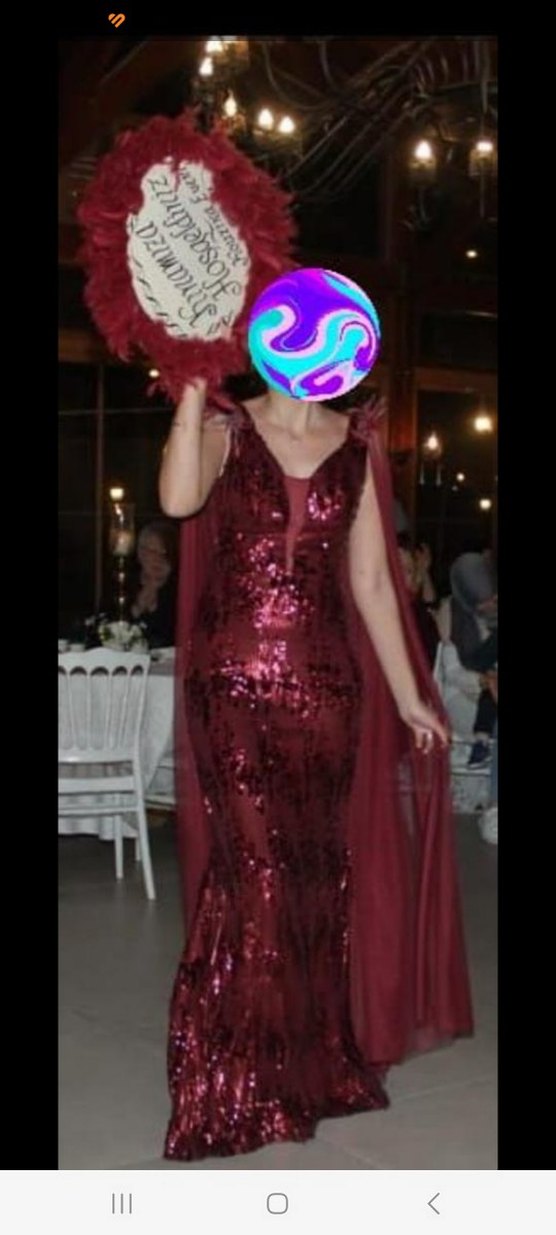 Bordo abiye (tacı hediyemdir) - Görsel 3