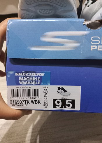 Skechers Beyaz Elastik Bağcıklı Erkek Spor Ayakkabı - Görsel 10