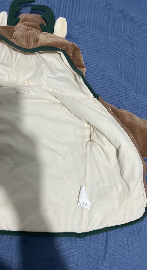 Kahverengi Kürklü Erkek Çocuk Mont ceket - Görsel 3