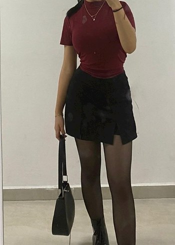 s Beden Siyah Mini Etek sortlu