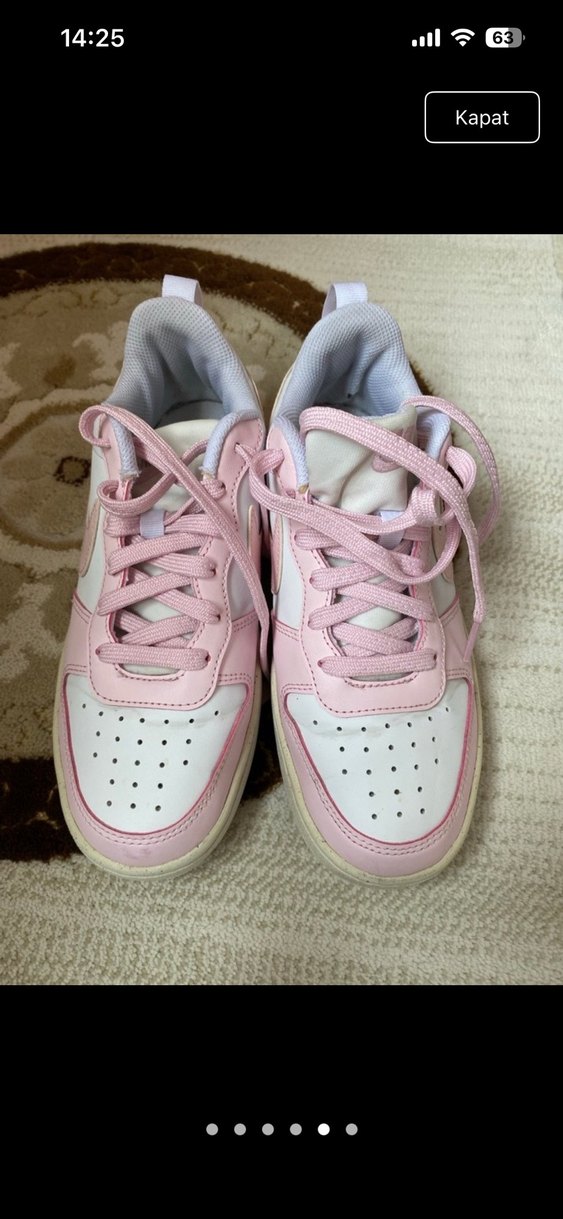 Pembe Bağcıklı Kadın Spor Ayakkabı - Görsel 5