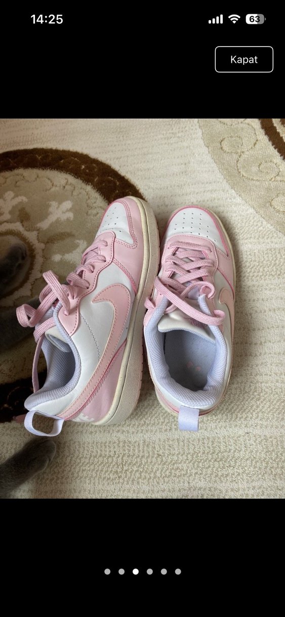 Pembe Bağcıklı Kadın Spor Ayakkabı - Görsel 3