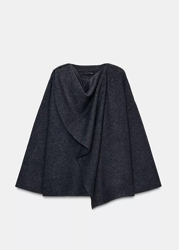 Zara triko atkılı pelerin sıfır etiketli - Görsel 2