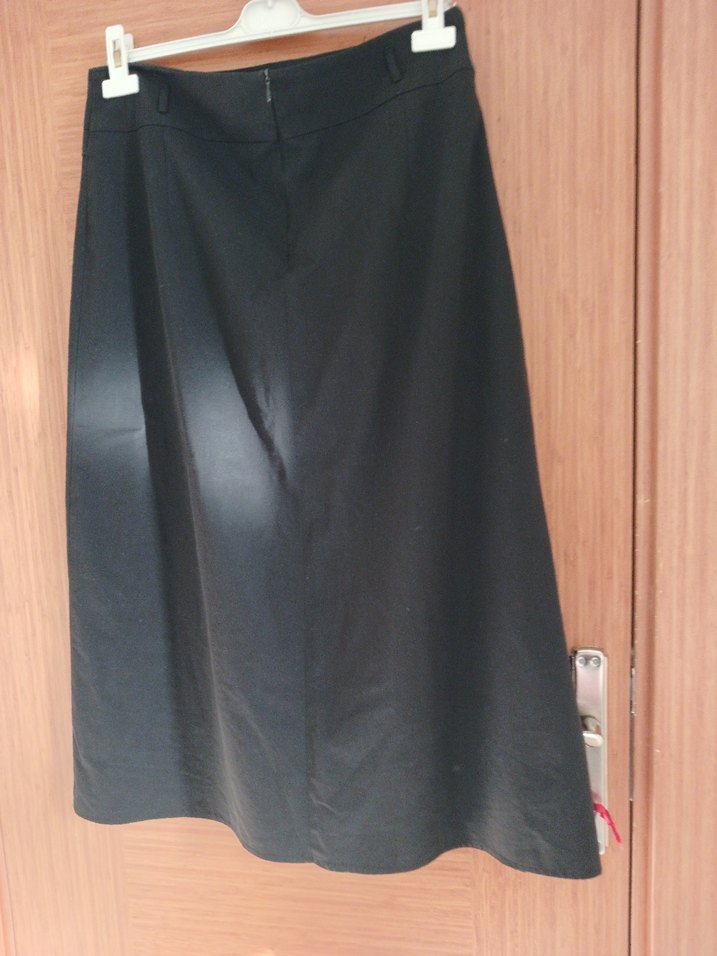 Bayan siyah uzun etek - Görsel 3