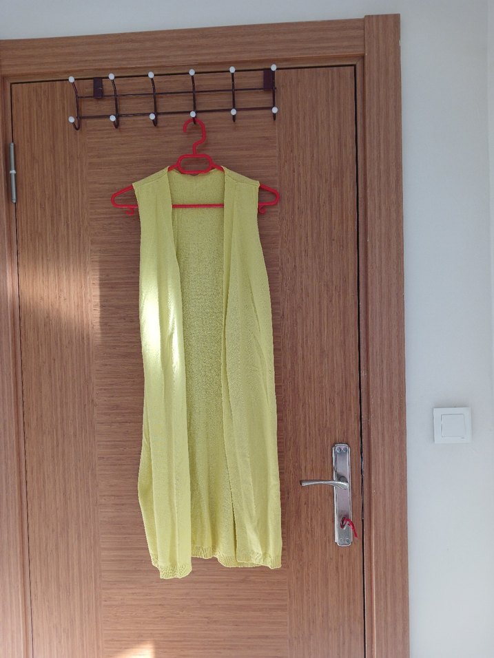 Sarı  Kadın yelek uzun - Görsel 4