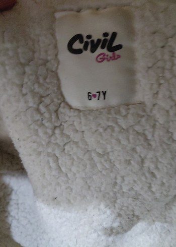 Civil Kız Çocuk Siyah Kürklü Street Wear Mont