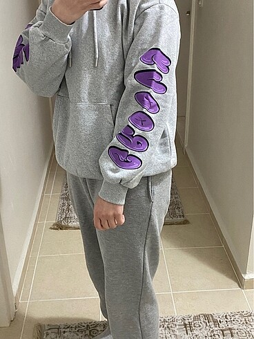 m Beden gri Renk Defacto Baskılı Sweatshirt