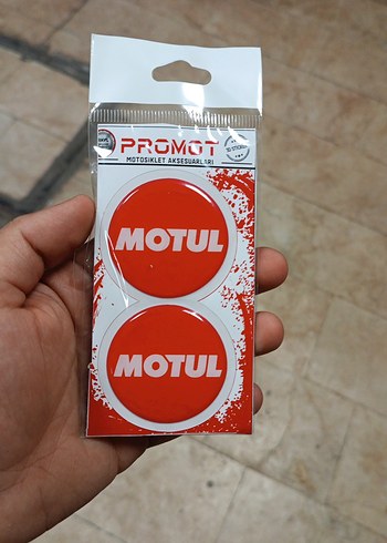 Kırmızı Motul Motosiklet Rozeti 2'li Set