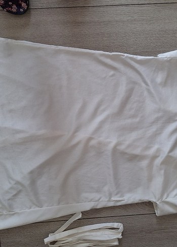 Beyaz V Yaka Sabahlık - Görsel 6