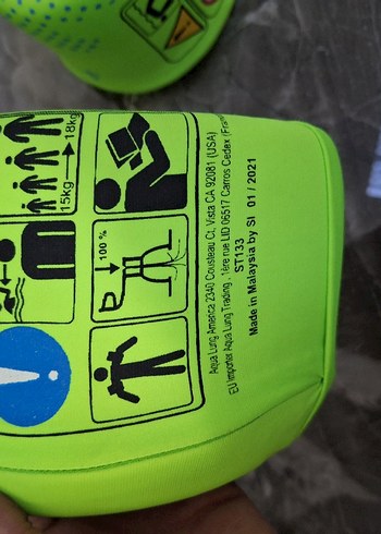 Çocuklar için renkli yeşil kolluklar - Görsel 2