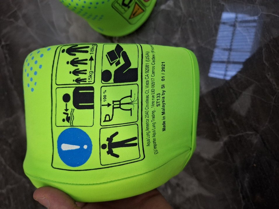 Çocuklar için renkli yeşil kolluklar - Görsel 2