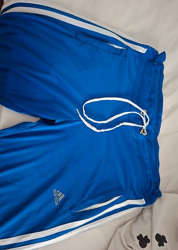 Adidas Adidas Mavi Rahat Kesim Spor kapri Şort
