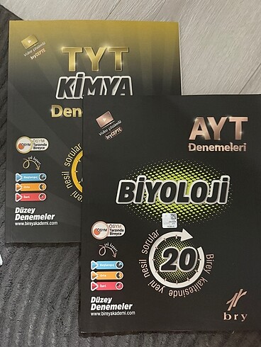 BRY YAYINLARI AYT KİMYA DENEMELERİ+BİYOLOJİ