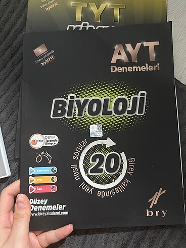  Beden BRY YAYINLARI AYT KİMYA DENEMELERİ+BİYOLOJİ