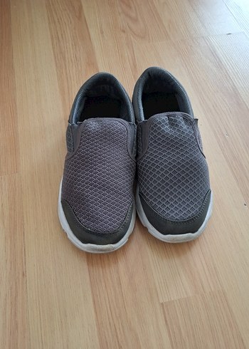 Gri Erkek Çocuk Spor Ayakkabı Velcro