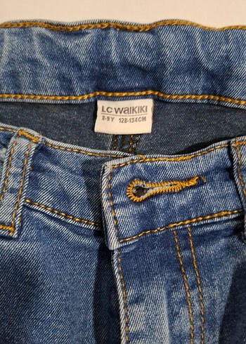 8 Yaş Beden mavi Renk Erkek Çocuk Mavi Denim Pantolon